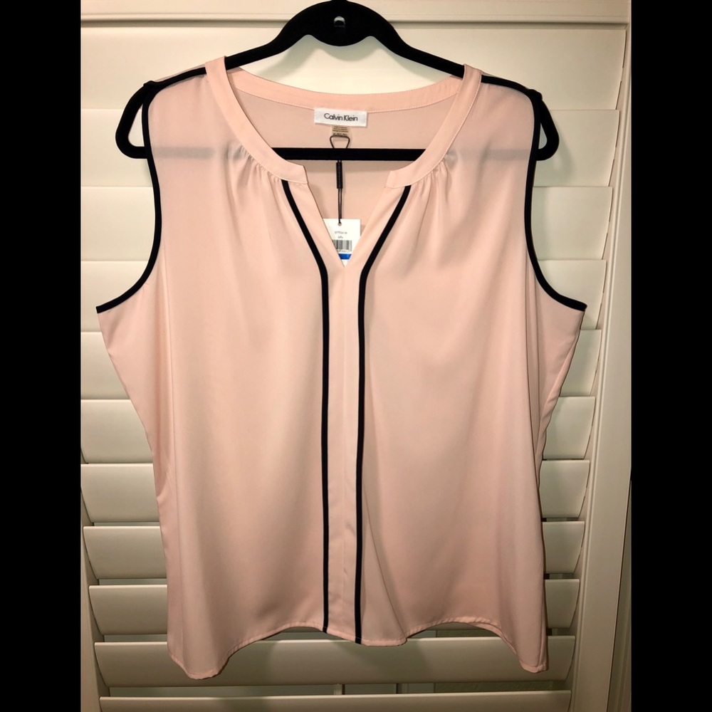 Calvin Klein Short Sleeve Pink Shirt